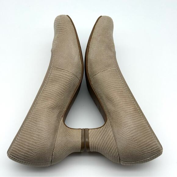 Hotter Monica Beige Lizard Print Heels UK 4 US 6 - Picture 5 of 13
